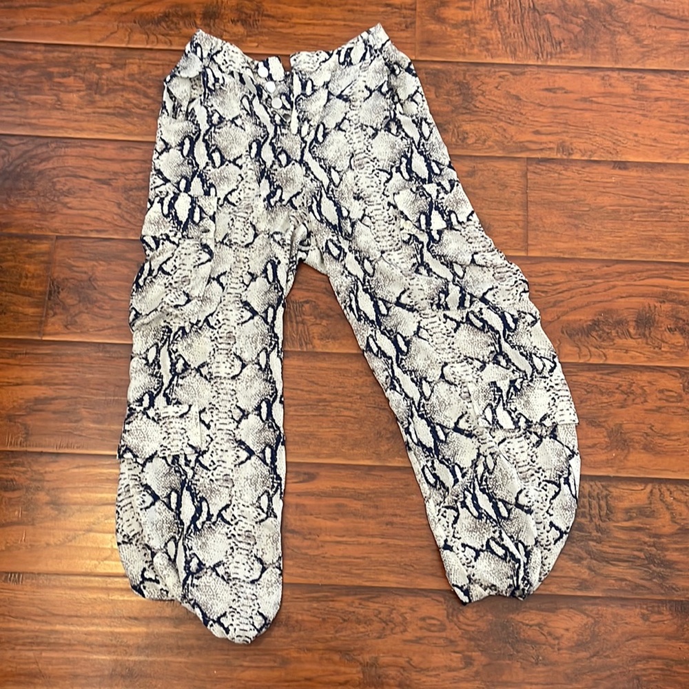 Lioness snakeskin cargo pants
